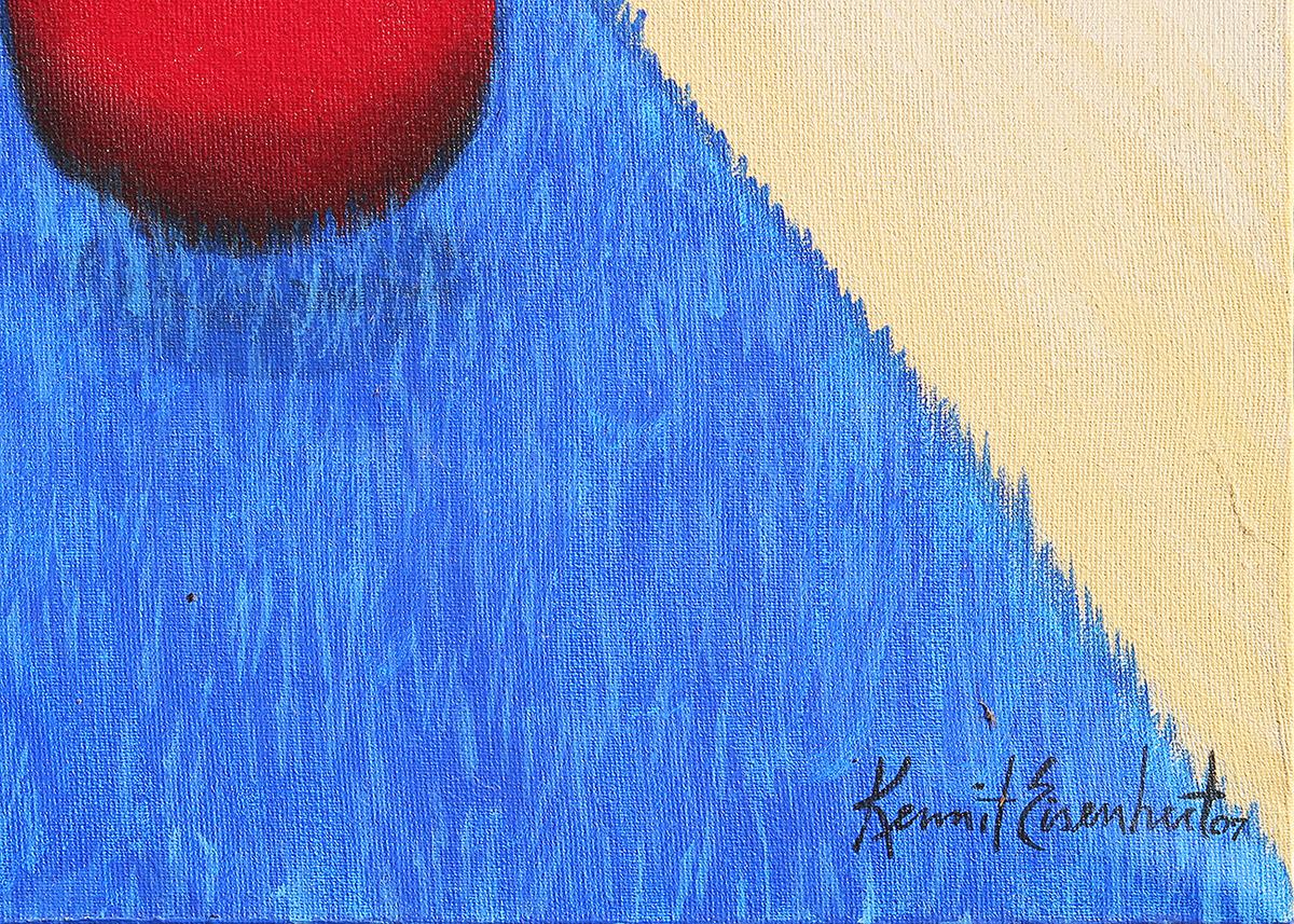 Colorful and Fun Abstract Contemporary Painting of Animals in Interior Scene 4