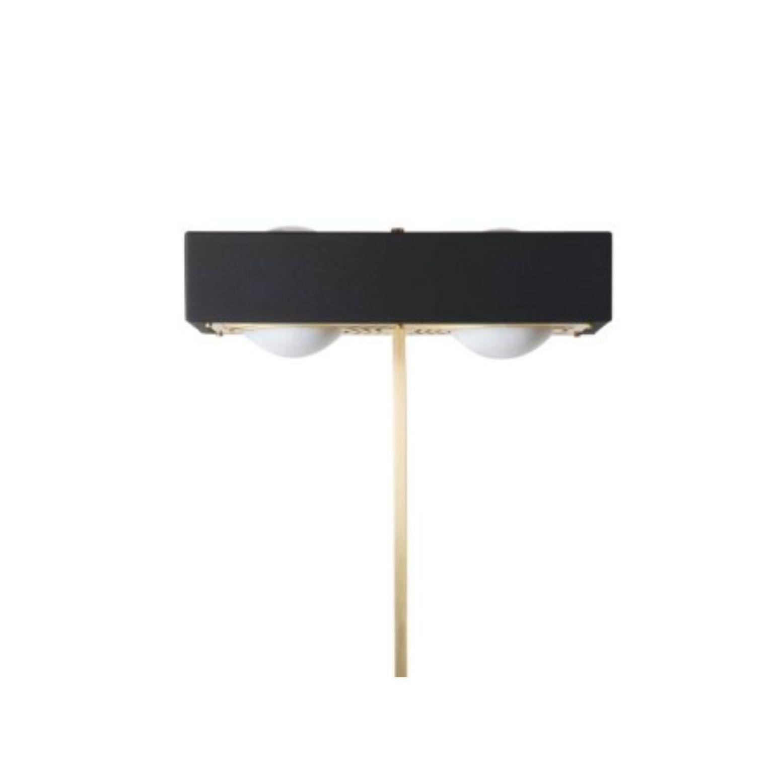 Modern Kernel Floor Light, Black by Bert Frank For Sale