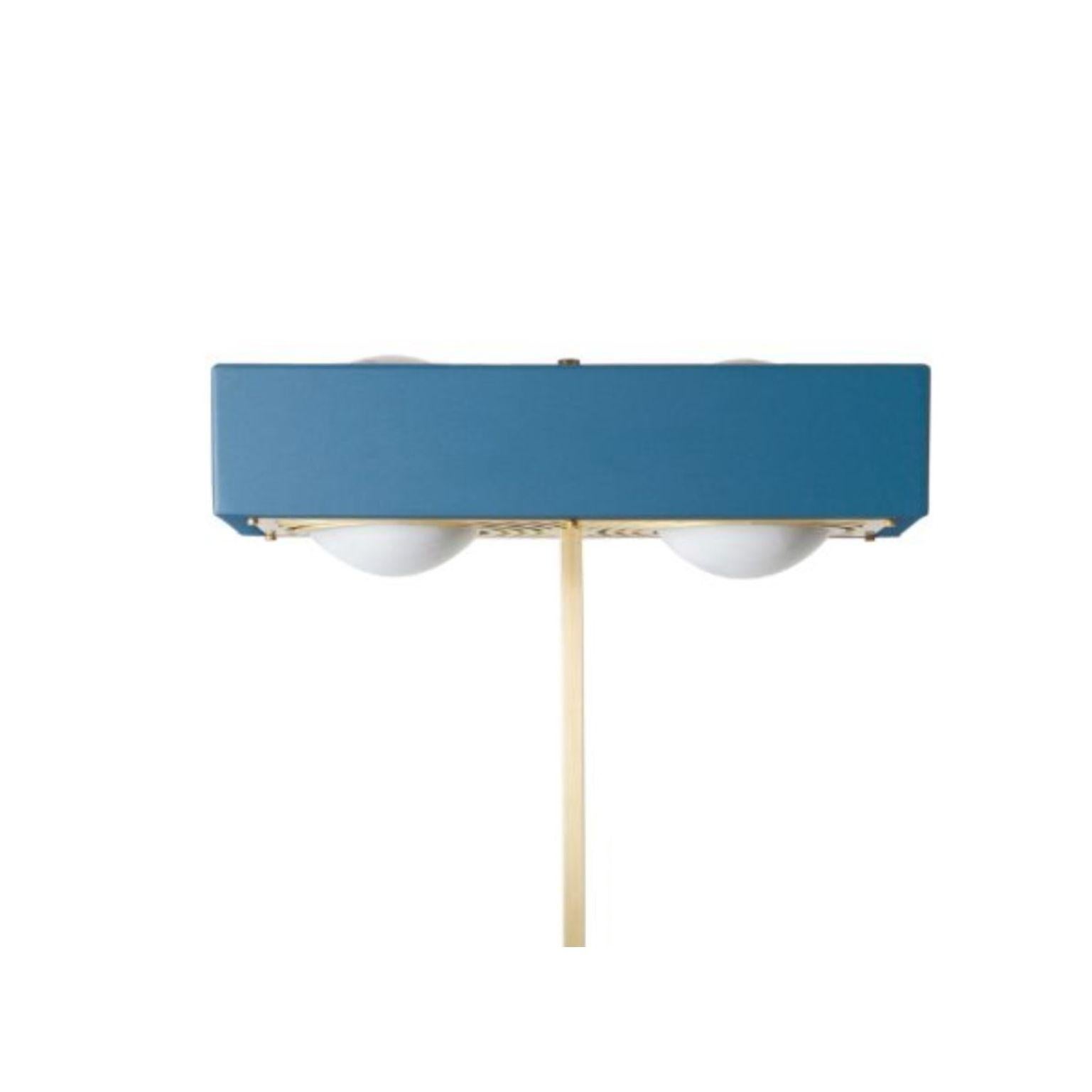 Britannique Lampadaire Kernel bleu, par Bert Frank en vente