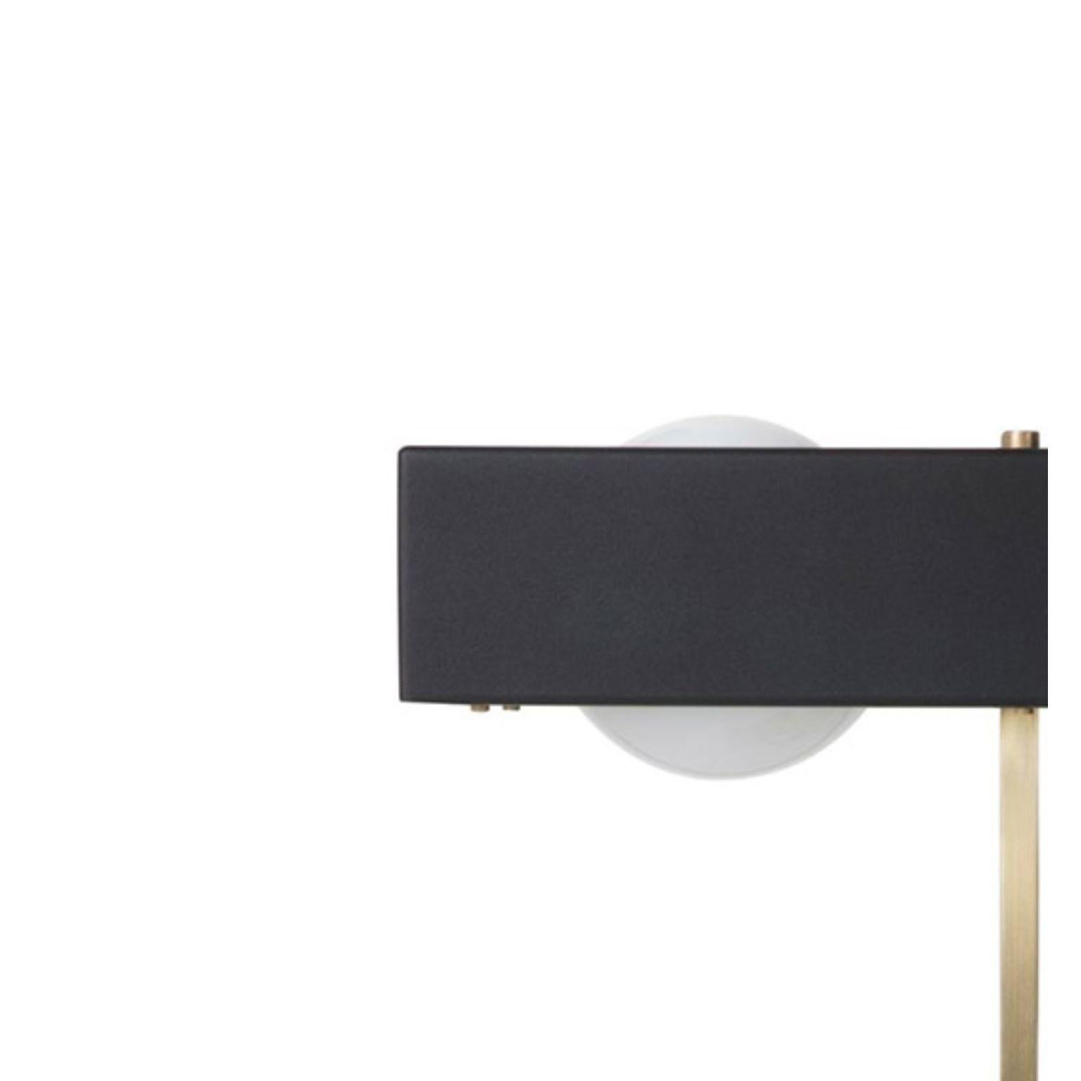Modern Kernel Table Light, Black by Bert Frank For Sale
