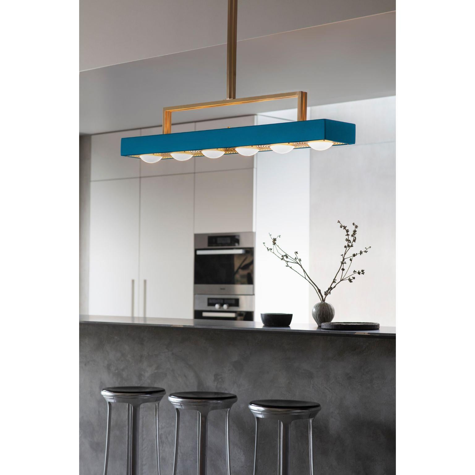 Kernel Pendant Light XL, Blue by Bert Frank In New Condition For Sale In Geneve, CH