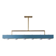 Lampe à suspension Kernel XL, bleue par Bert Frank
