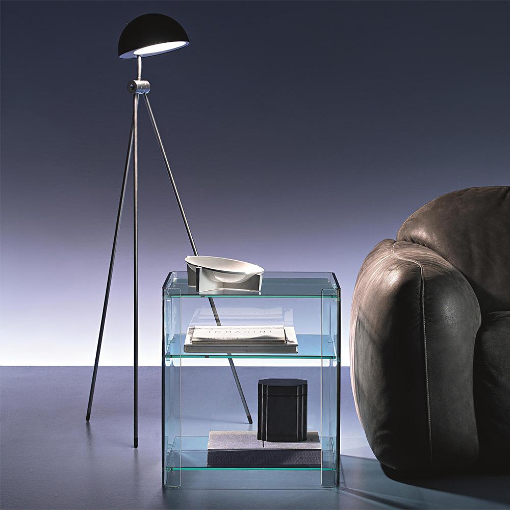 Glass Keron Clear Side Table For Sale