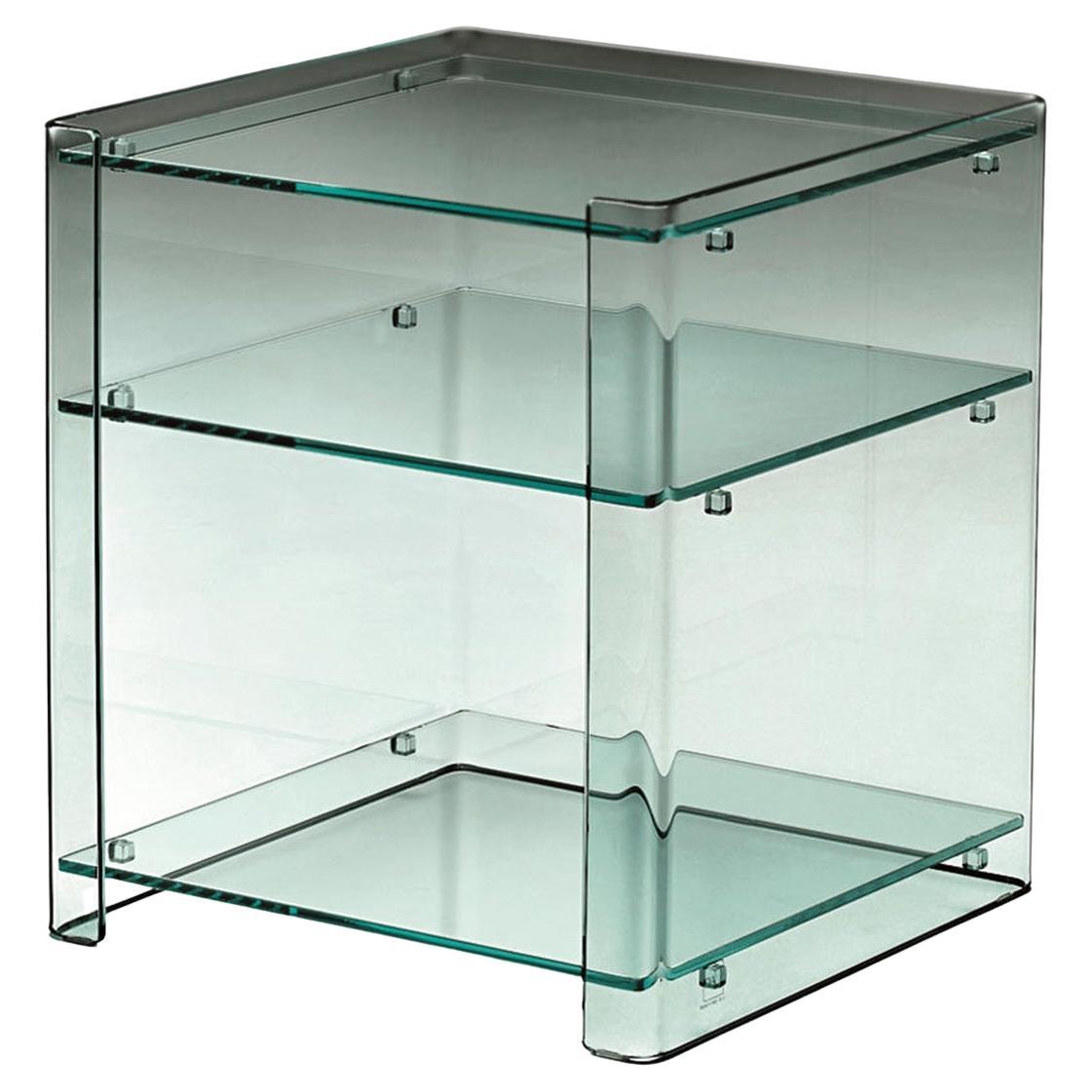 Keron Clear Side Table For Sale