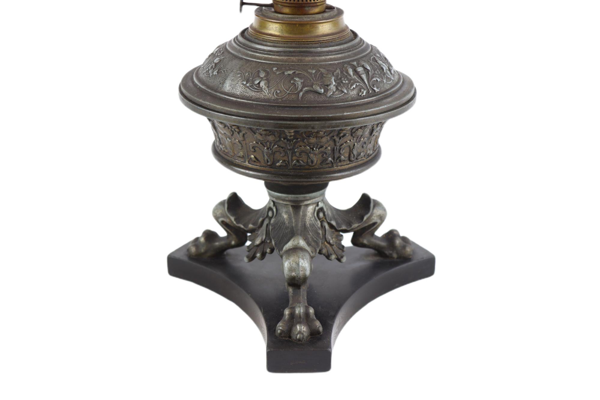 Kerosene Jugendstil-Tischlampe R. DITMAR WIEN. (Art nouveau) im Angebot