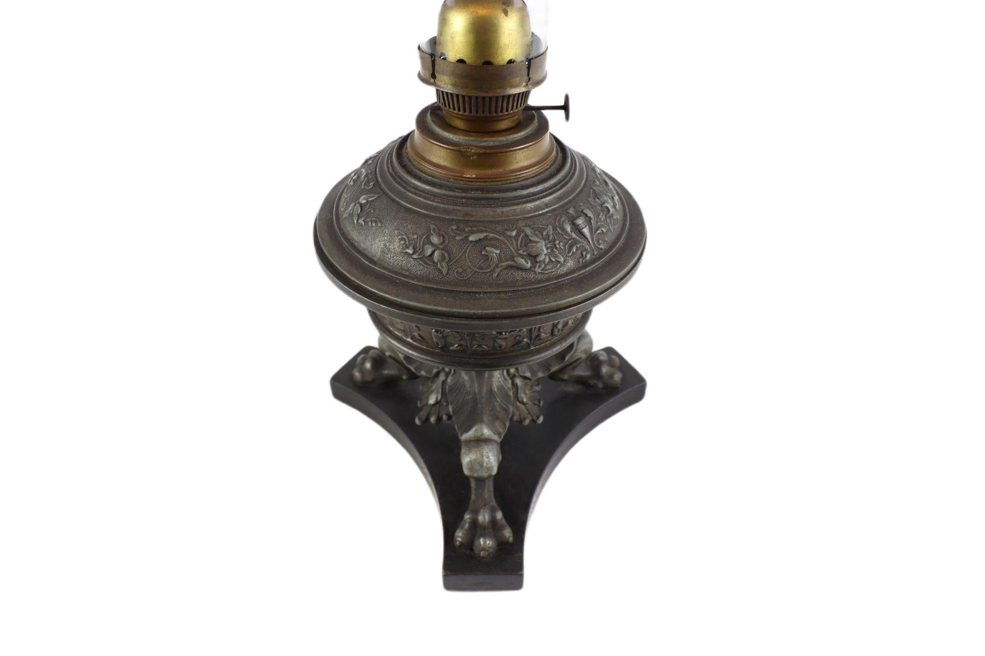 Kerosene Art Nouveau Table Lamp R. DITMAR WIEN. For Sale 1
