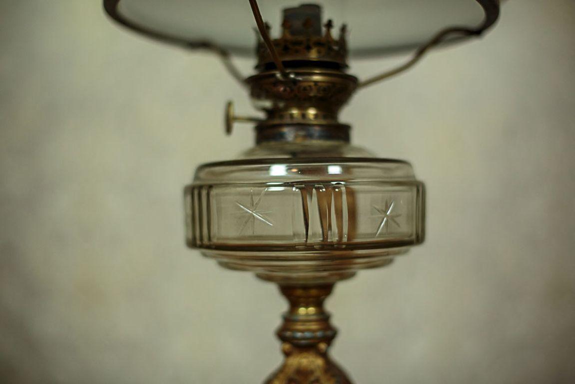 Kerosene Lamp, circa 1930 In Good Condition In Opole, PL