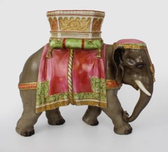 Kerr & Binns Worcester Hadley Elephant, c.1860