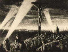 Barrage (Eby parallèle des sacrifices des soldats de la Première Guerre mondiale avec le sacrifice du Christ sur la croix)