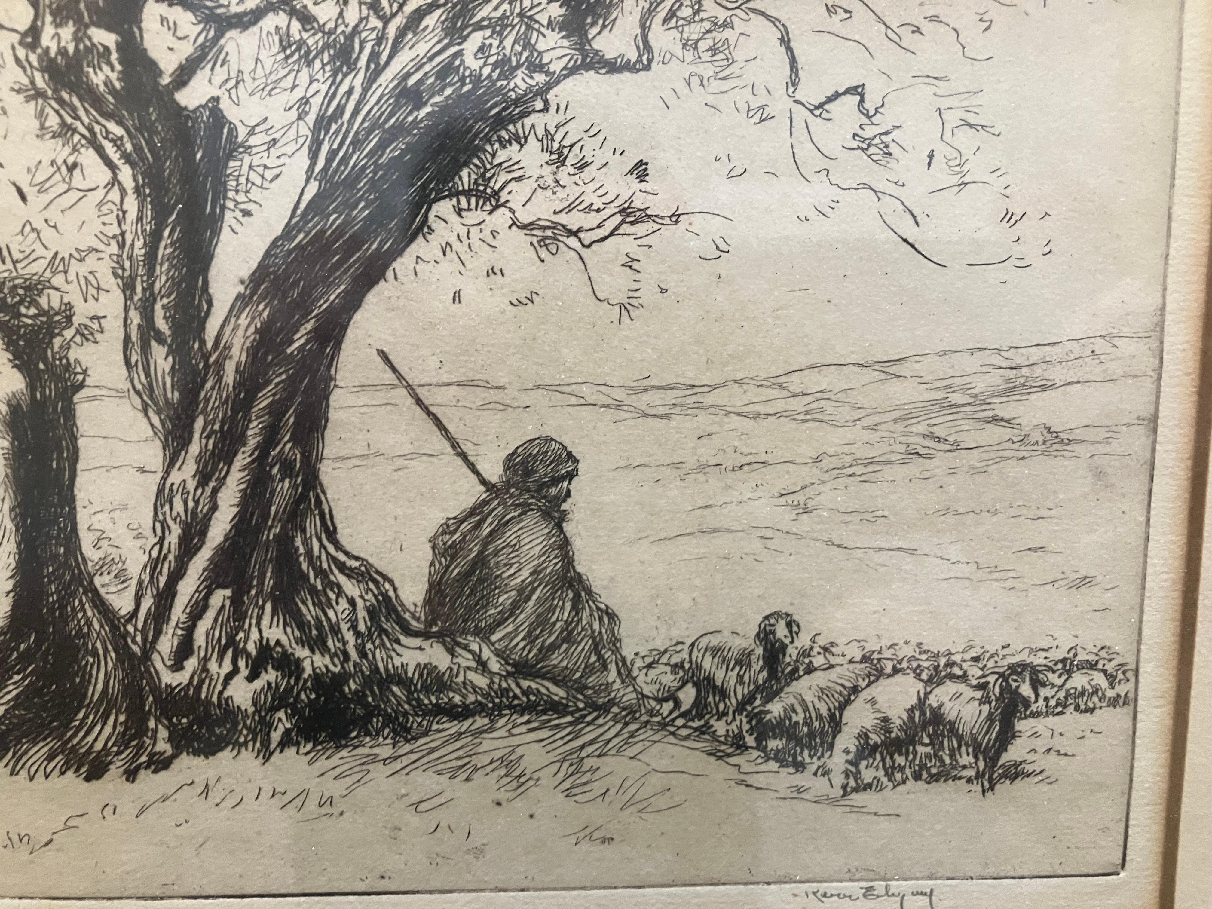 Kerr Eby Shepherd and His Flock For Sale 4