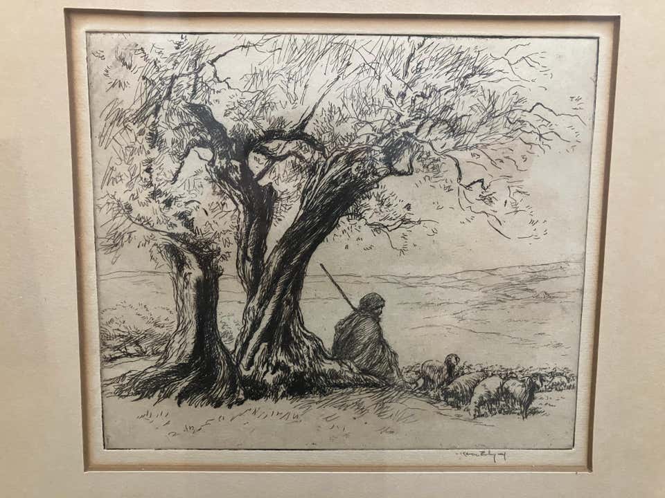 Kerr Eby Shepherd and His Flock