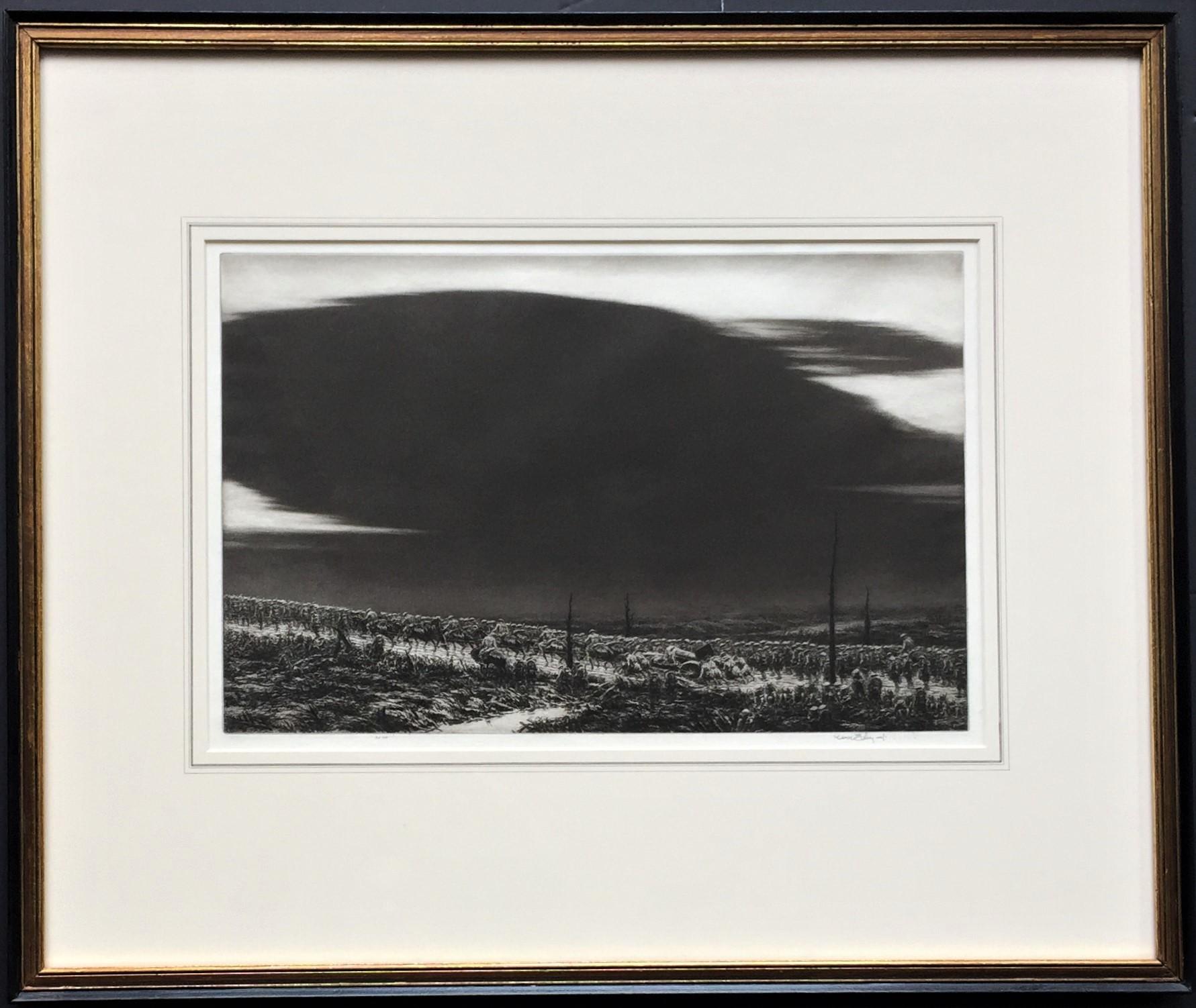 13 septembre 1918. Le grand nuage noir de St. Mihiel - Noir Figurative Print par Kerr Eby