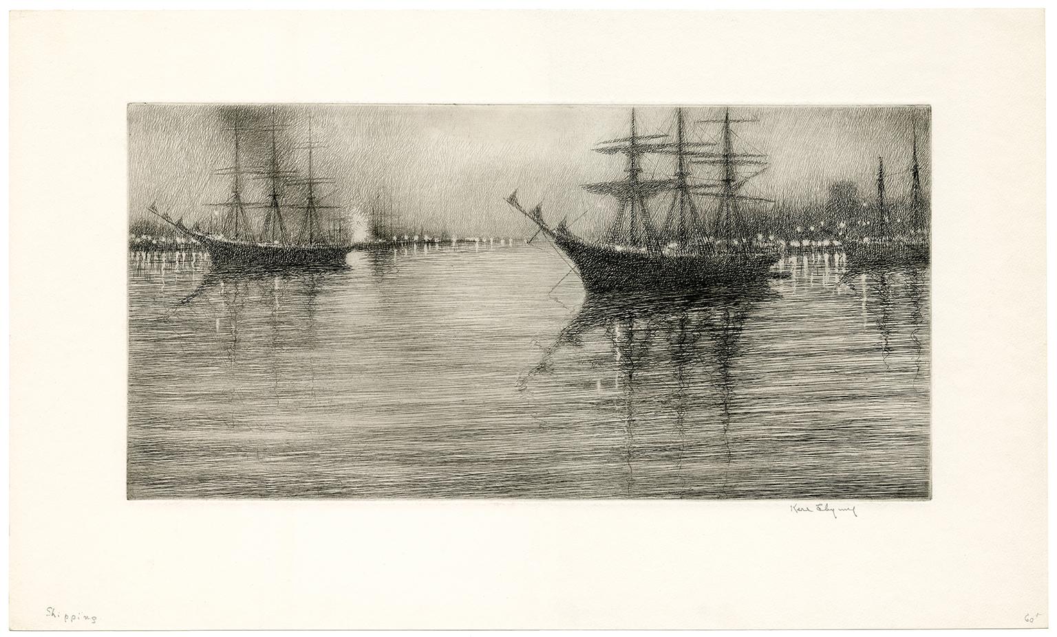 Shipping - Print by Kerr Eby