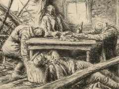 Th Last Supper (Macabre World War I image /dead soldiers in a bombed out house)