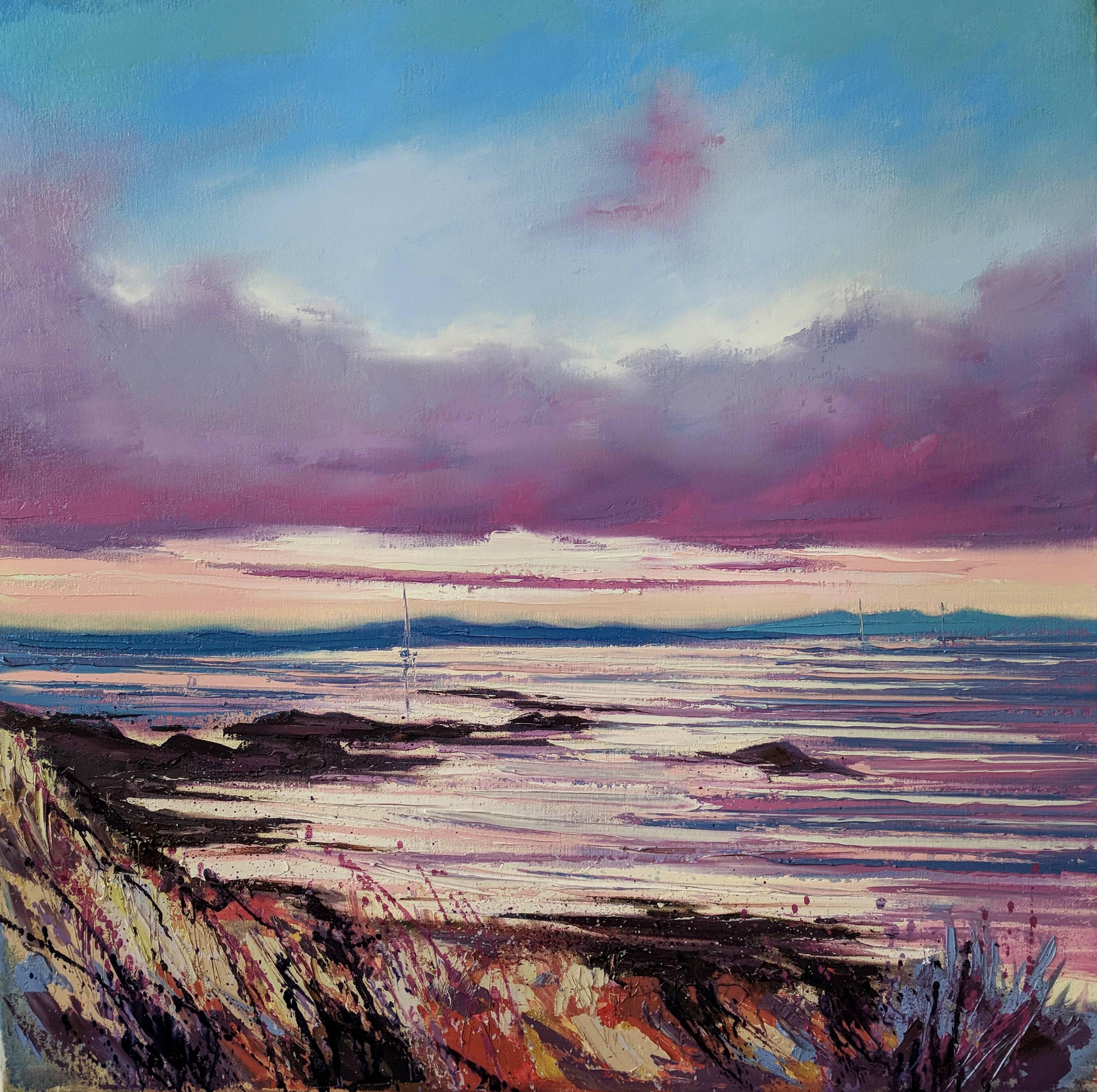 Sunset On West Coast Scotland Original Landscape Painting