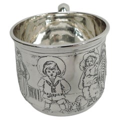 Kerr Sterling Silver Baby Cup Rich in Turn-of-the-century Assumptions