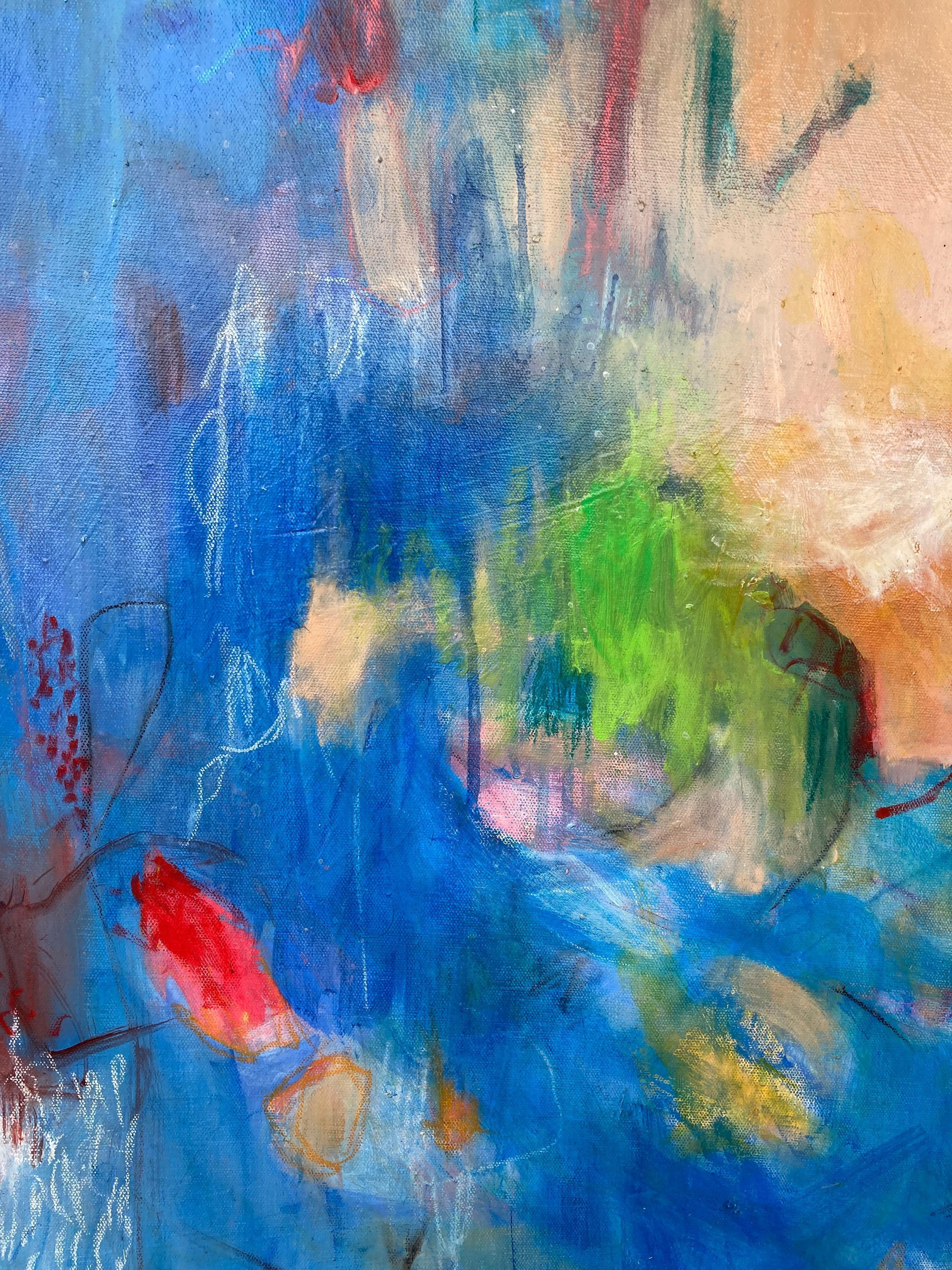 Acquazzone (Pittura astratta contemporanea) - Painting di Kerri McCabe