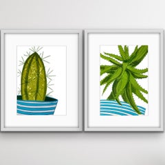 Das Diptychon „Alo vera II“ aus Kaktus