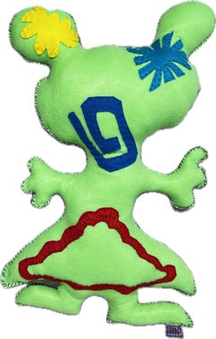 Green Free Range Critter, soft sculpture, by Kerry Green, Oppenheimer, felt, fun