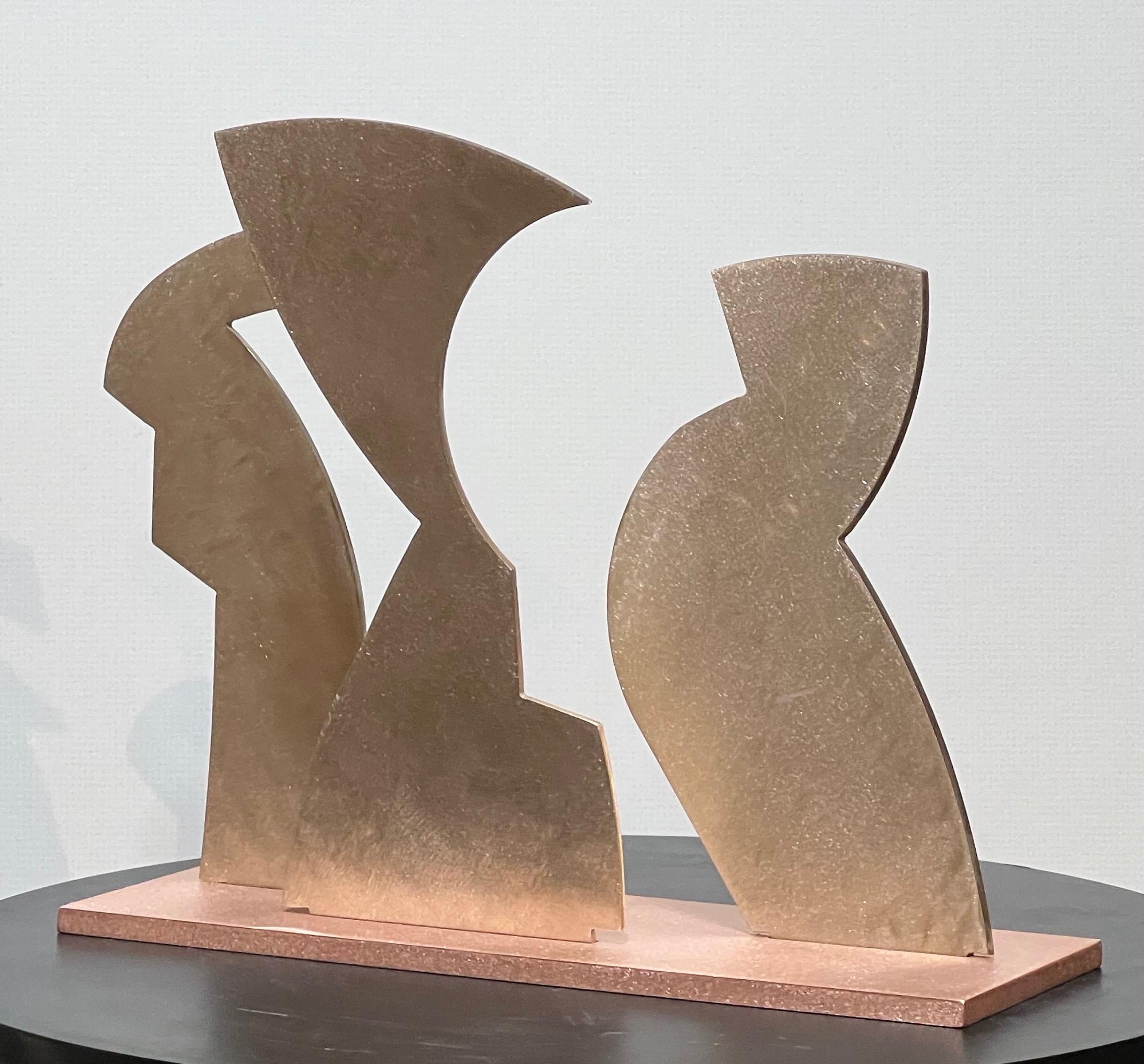 Henge, sculpture de Kerry Green, cuivre, bronze, abstrait, figures, sculpture en métal en vente 3