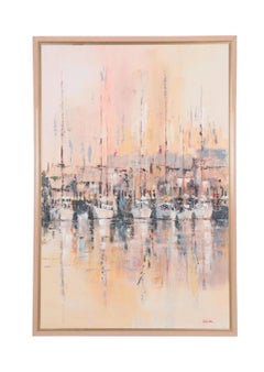 Kerry Hallam (British-American 1937-2020) Signed O/C “Afternoon Harmony” c. 1989