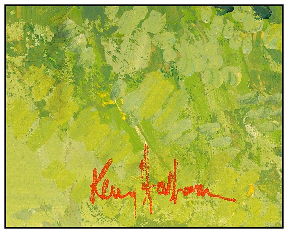 Kerry Hallam Original Oil Painting on Canvas Large Landscape Signed Framed Art For Sale 3