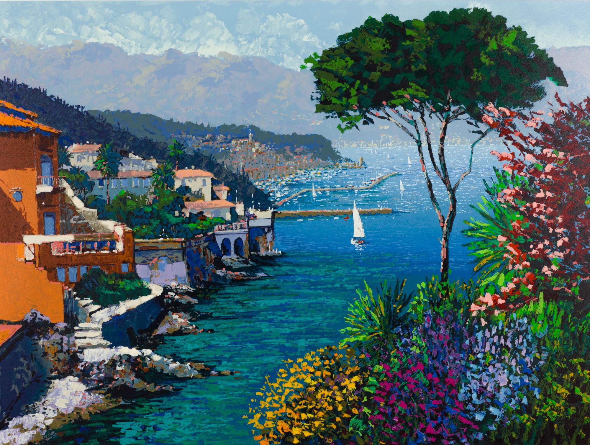 Eternal Riviera - Contemporary Print by Kerry Hallam