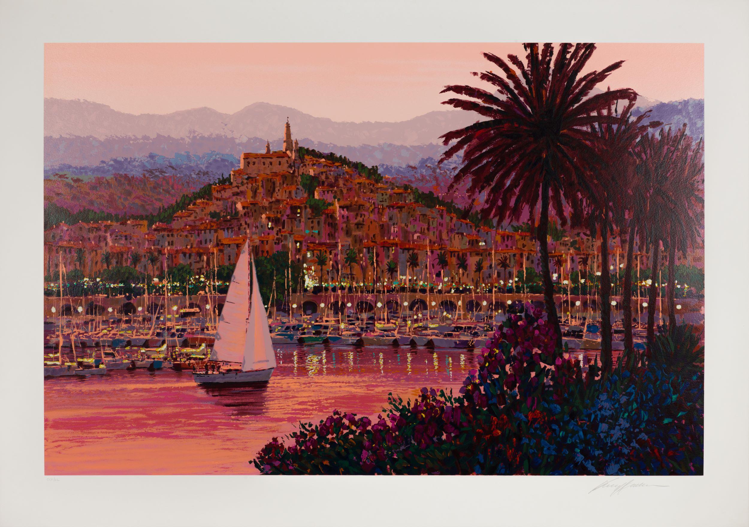 Riviera Twilight - Print by Kerry Hallam