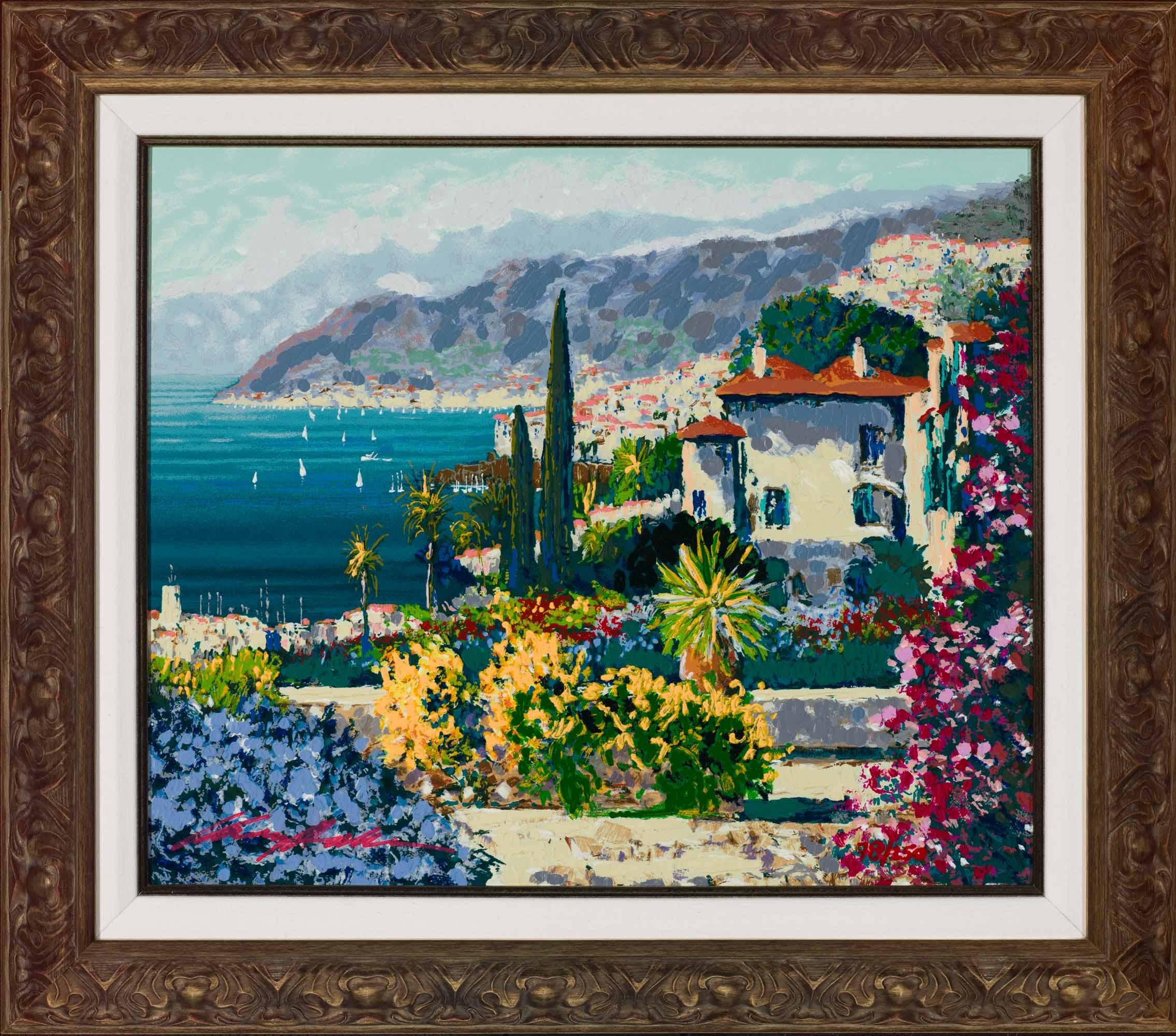 Kerry Hallam Landscape Print - Villa di Mare 