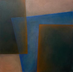 "Lightness in Mauve" - Contemporary Geometric Abstract Paintings - Josef Albers