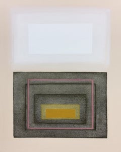 "Reactions IV" - Contemporary Geometric Abstract Paintings - Josef Albers