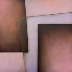 "Umber Caves & a Violet Sky" - Contemporary Geometric Abstract Paintings