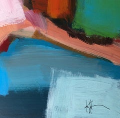 Qui e là - 21° secolo, Contemporaneo, Astratto vs Figurativo, Acrilico
