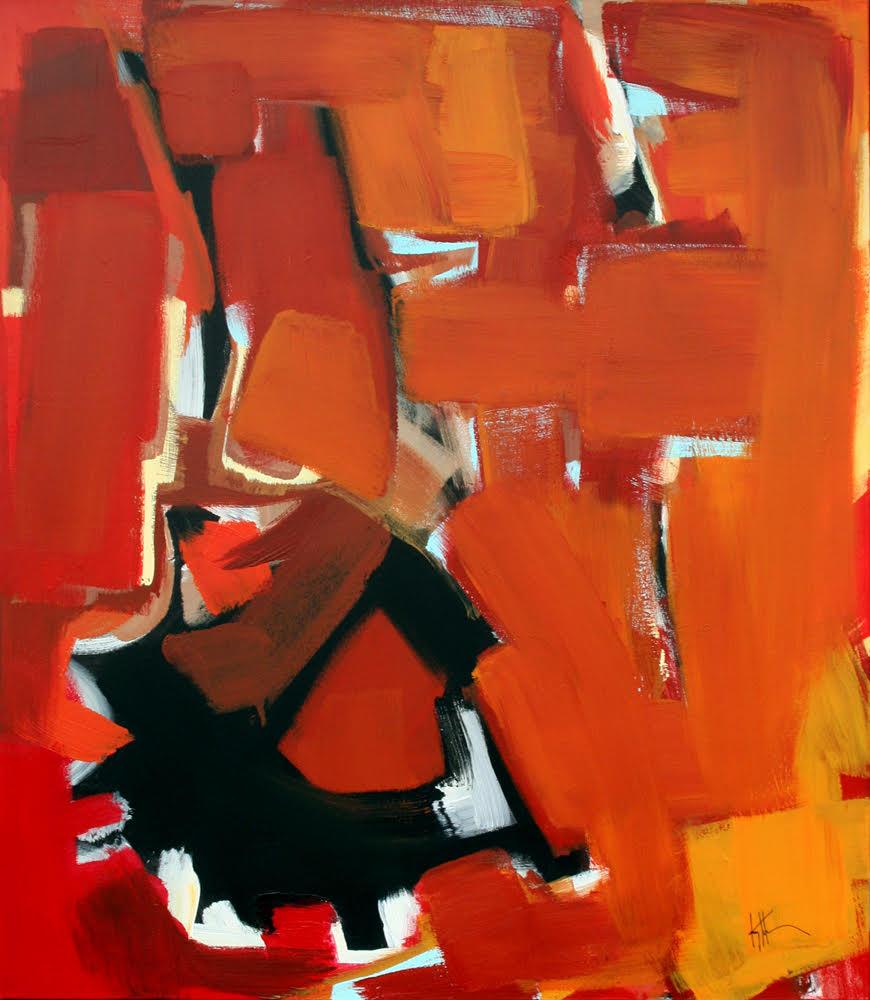 Kerry Horne Figurative Painting - Kill Devil Hills - 21st Century, Contemporary, Abstract vs Figurative, Acrylic 