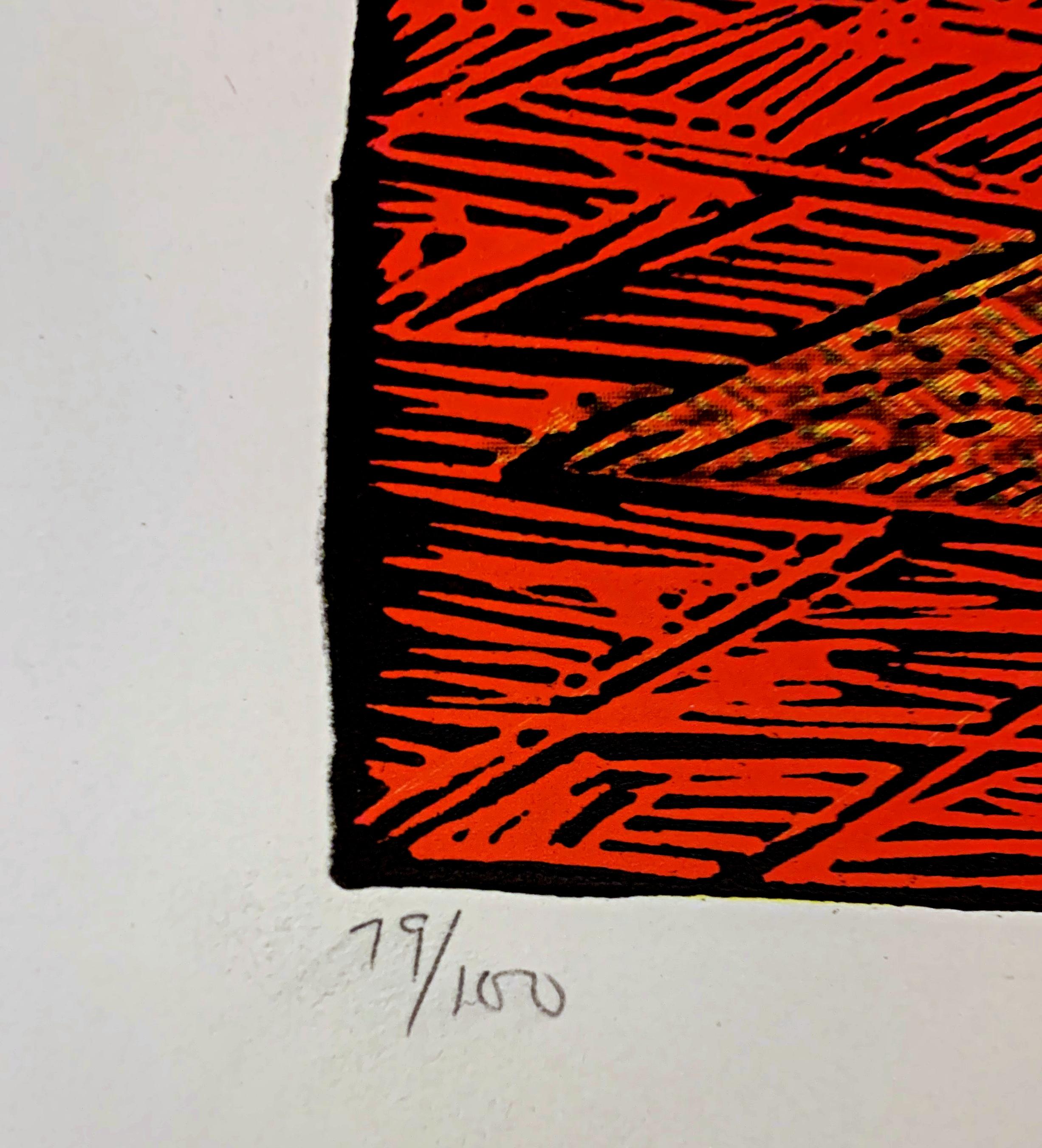 Kerry James Marshall
Keeping the Culture, 2011
Silkscreen and linocut in colors with full margins and deckled edges on Arches paper with full margins and deckled edges
20-1/4 x 30-1/4 inches 
Hand signed, titled and numbered 79/100 by Kerry James