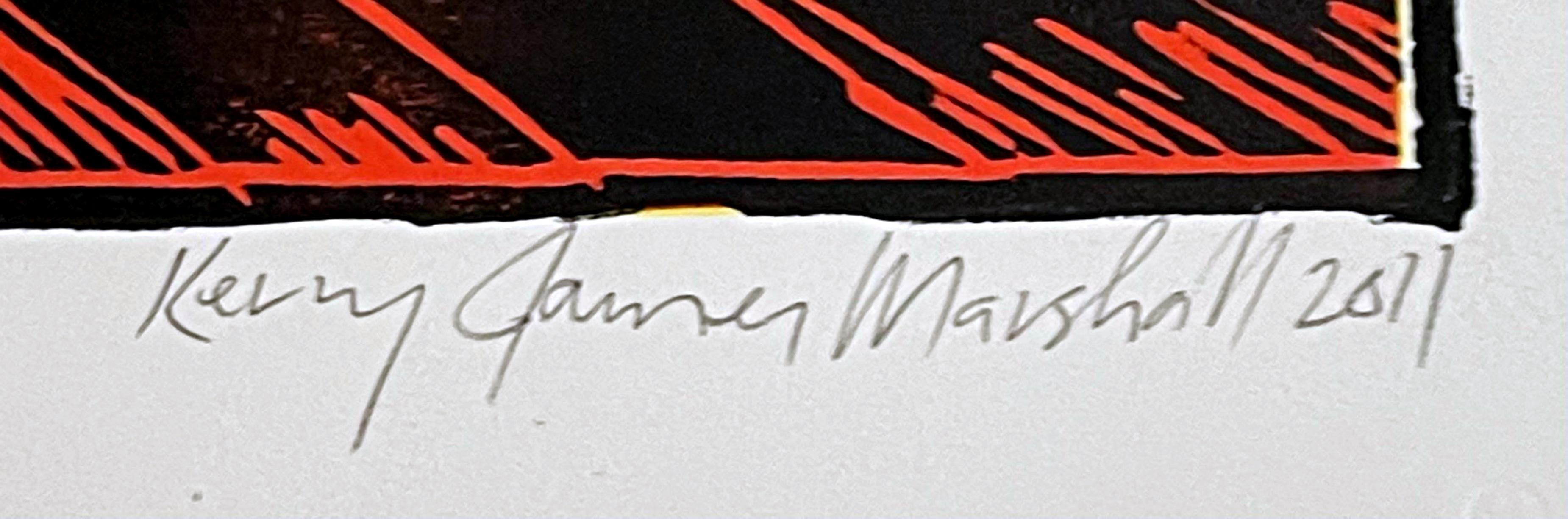 Keeping the Culture, mixed media signed/N print by top African American artist in vendita 1