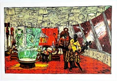 Keeping the Culture, mixed media signed/N print by top African American artist