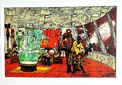 Keeping the Culture. mixed media signed print, renowned African American artist 