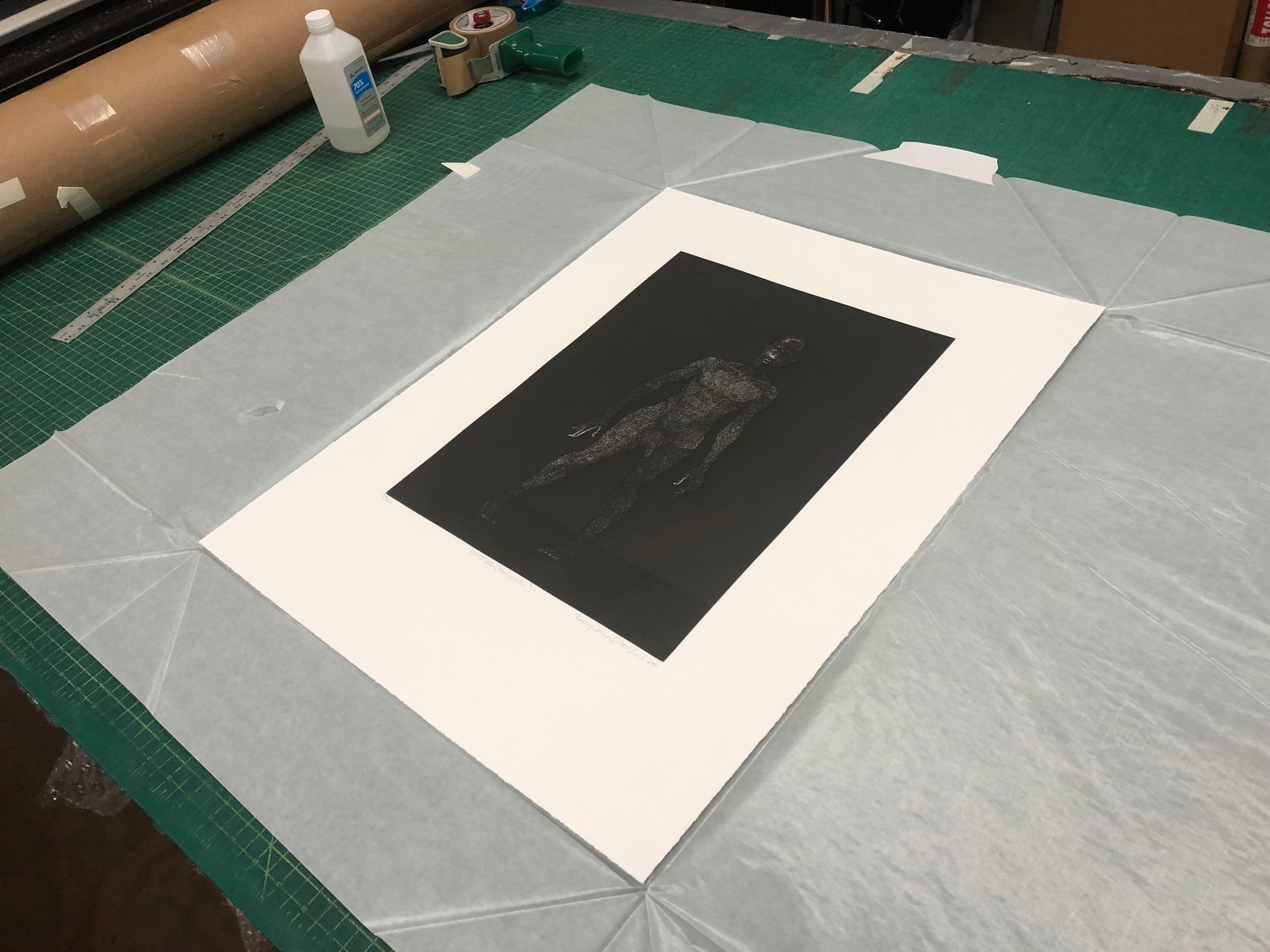KERRY JAMES MARSHALL Untitled (Frankenstein), 2010 - Hand-Signed For Sale 1