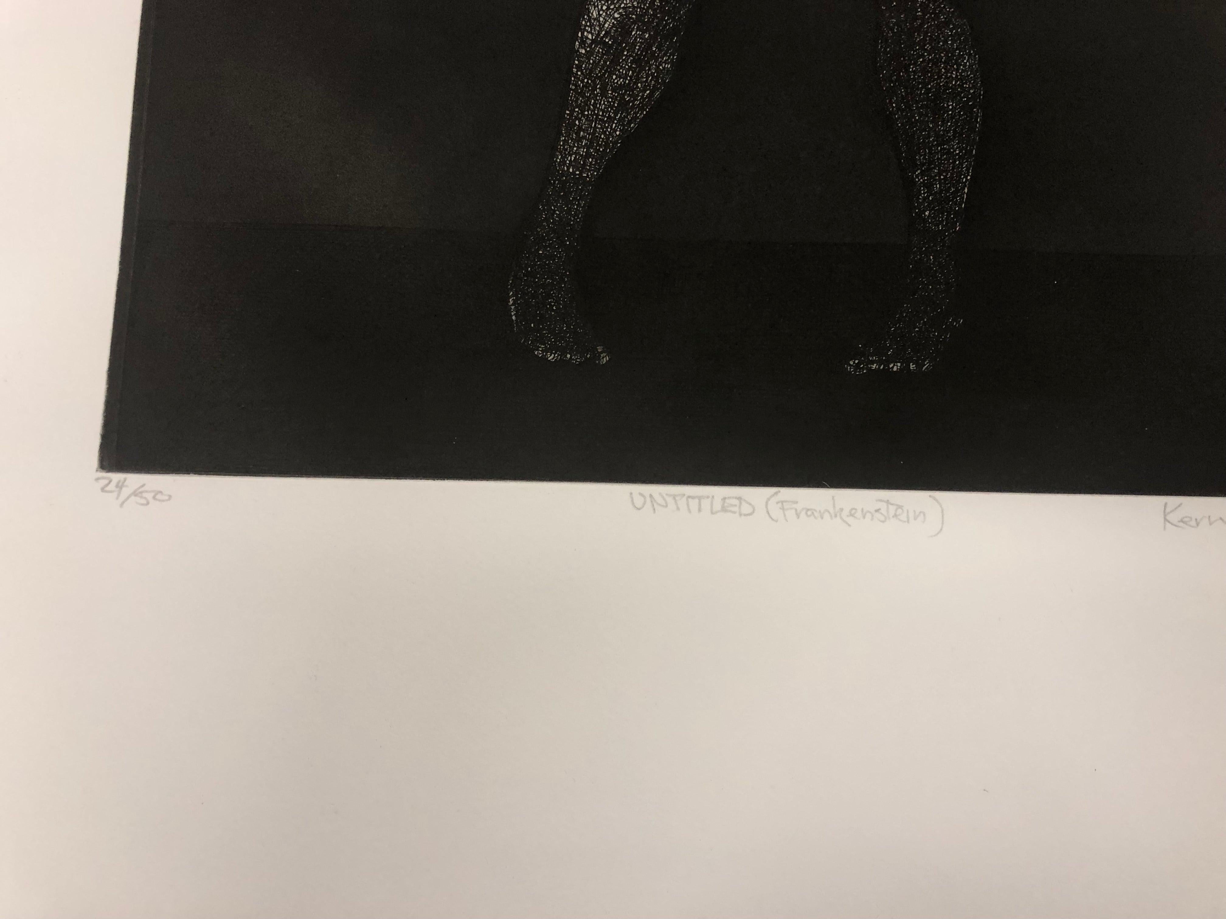 KERRY JAMES MARSHALL Untitled (Frankenstein), 2010 - Hand-Signed For Sale 4