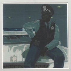 Kerry James Marshall, « Sans titre (Policier) », 2025