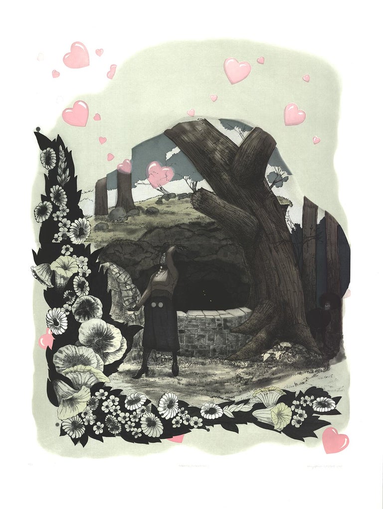 <i>Vignette (Wishing Well)</i>, 2010, by Kerry James Marshall, offered by ArtWise