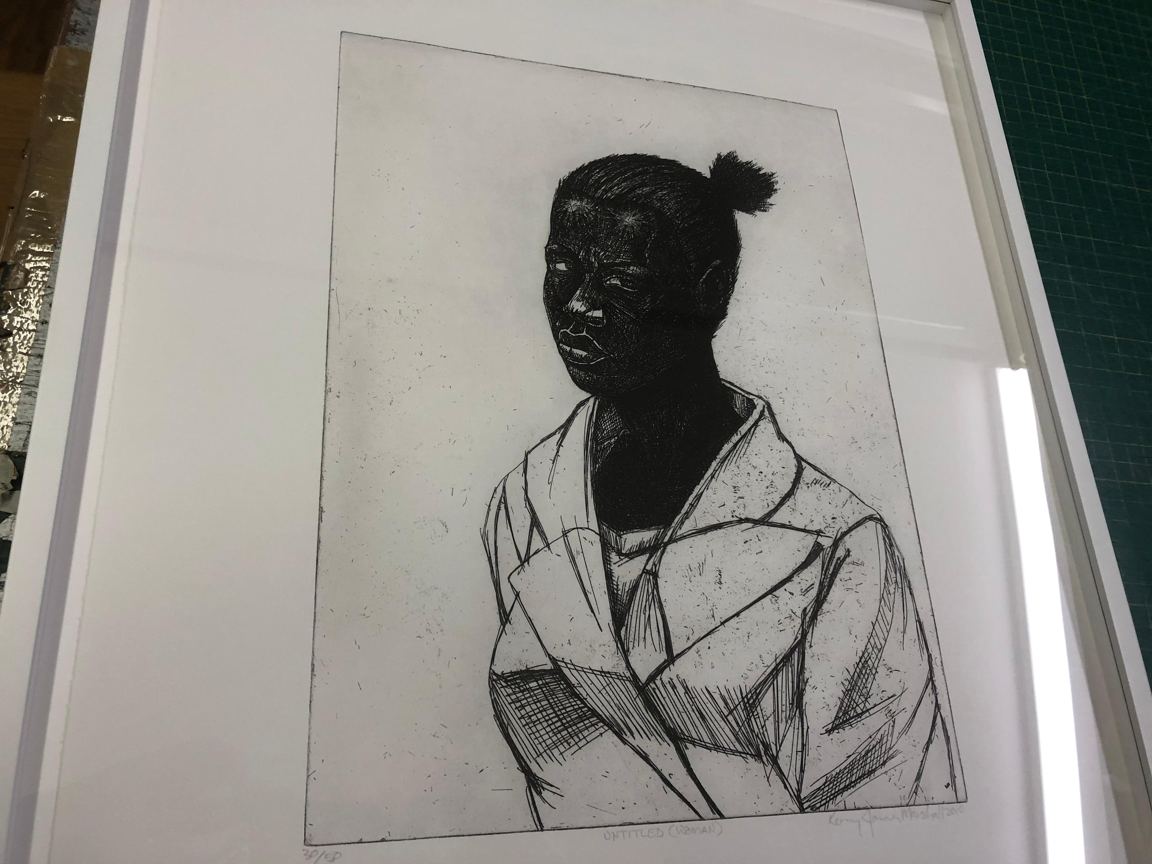 Untitled (Woman), 2010 - Hand-Signed - Contemporary Print by Kerry James Marshall