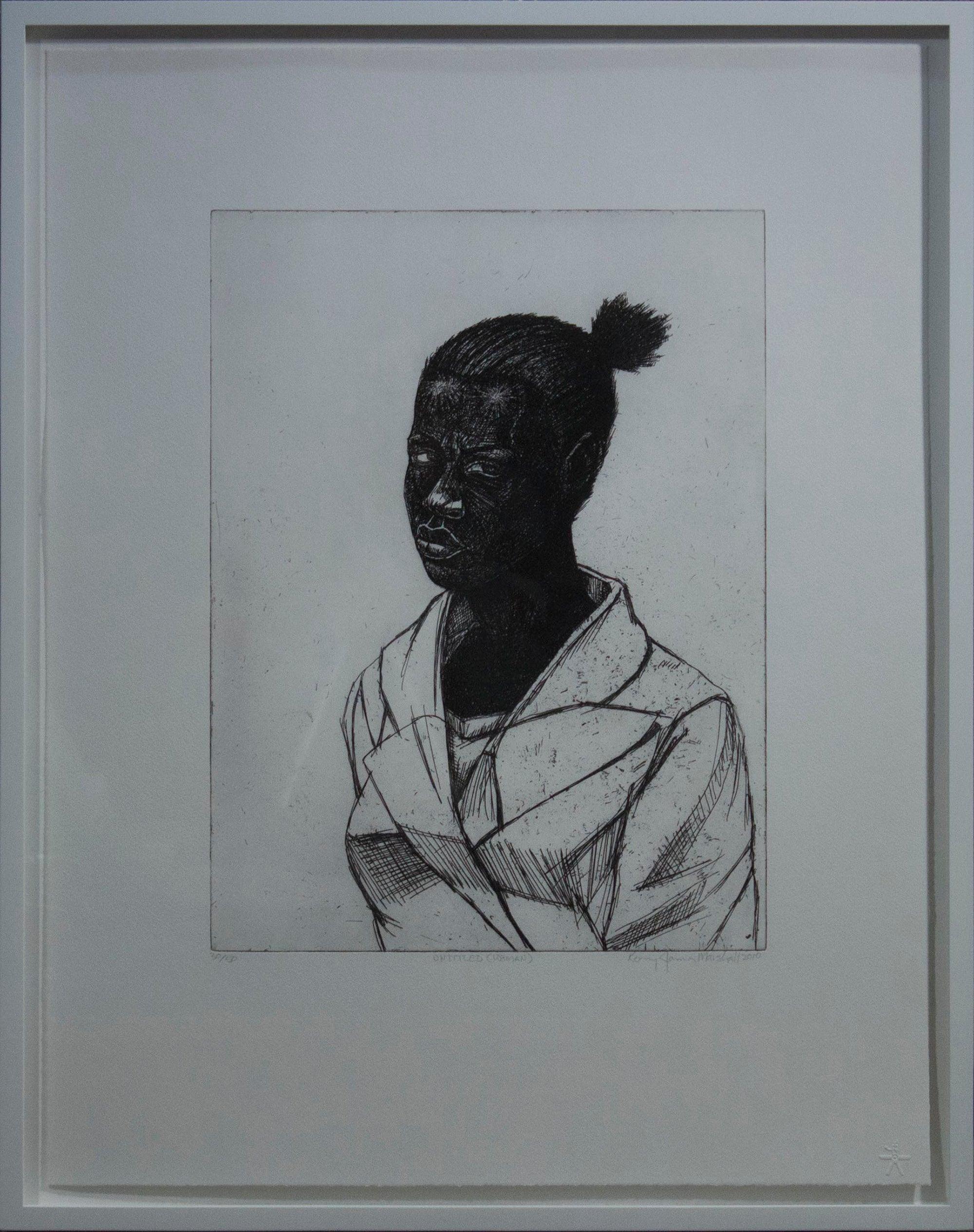 KERRY JAMES MARSHALL Woman, 2010 - Hand-Signed - Print by Kerry James Marshall