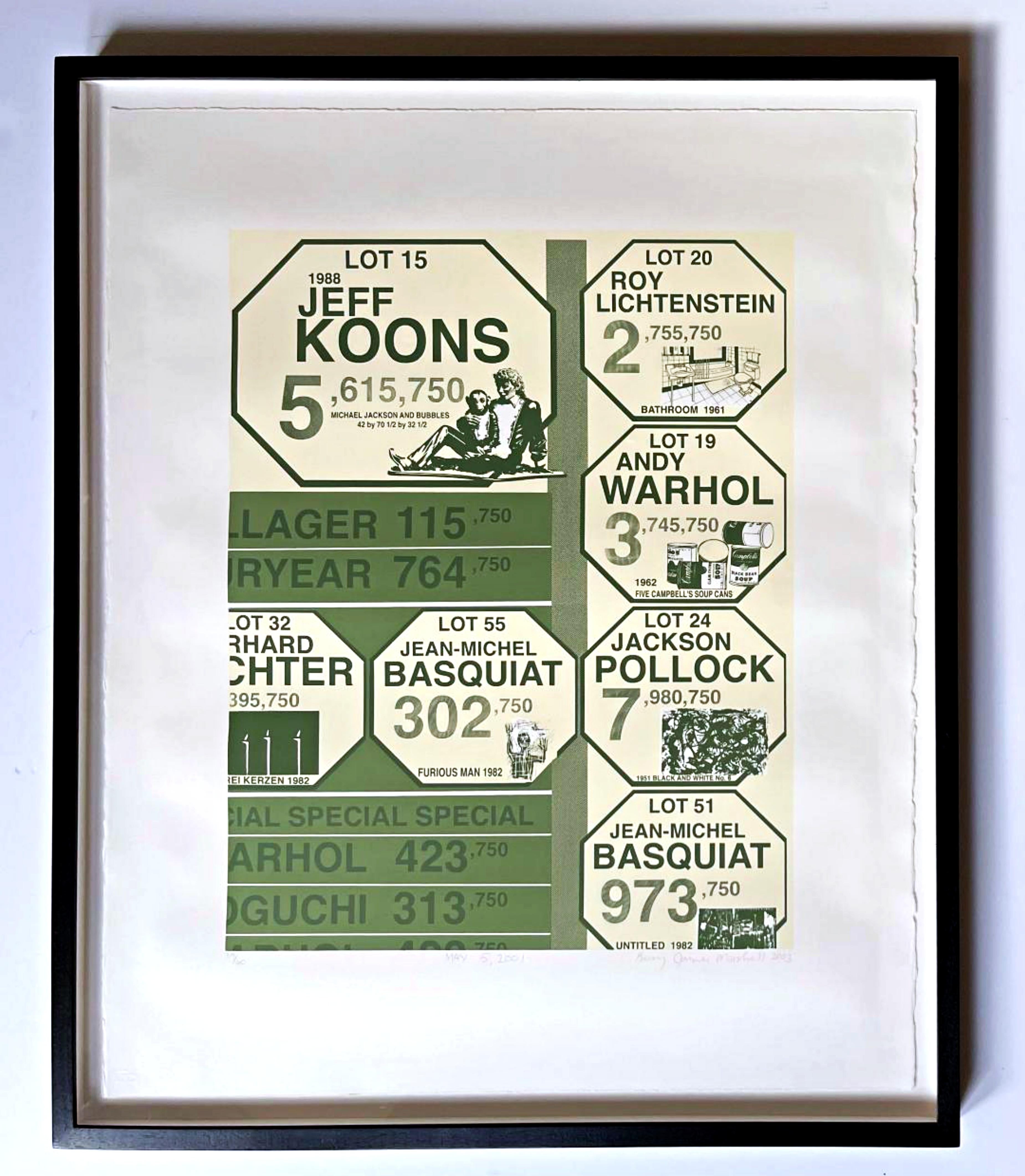 15. Mai 2001, signiert/N ikonischer Siebdruck des berühmten afroamerikanischen Künstlers Gerahmt – Print von Kerry James Marshall