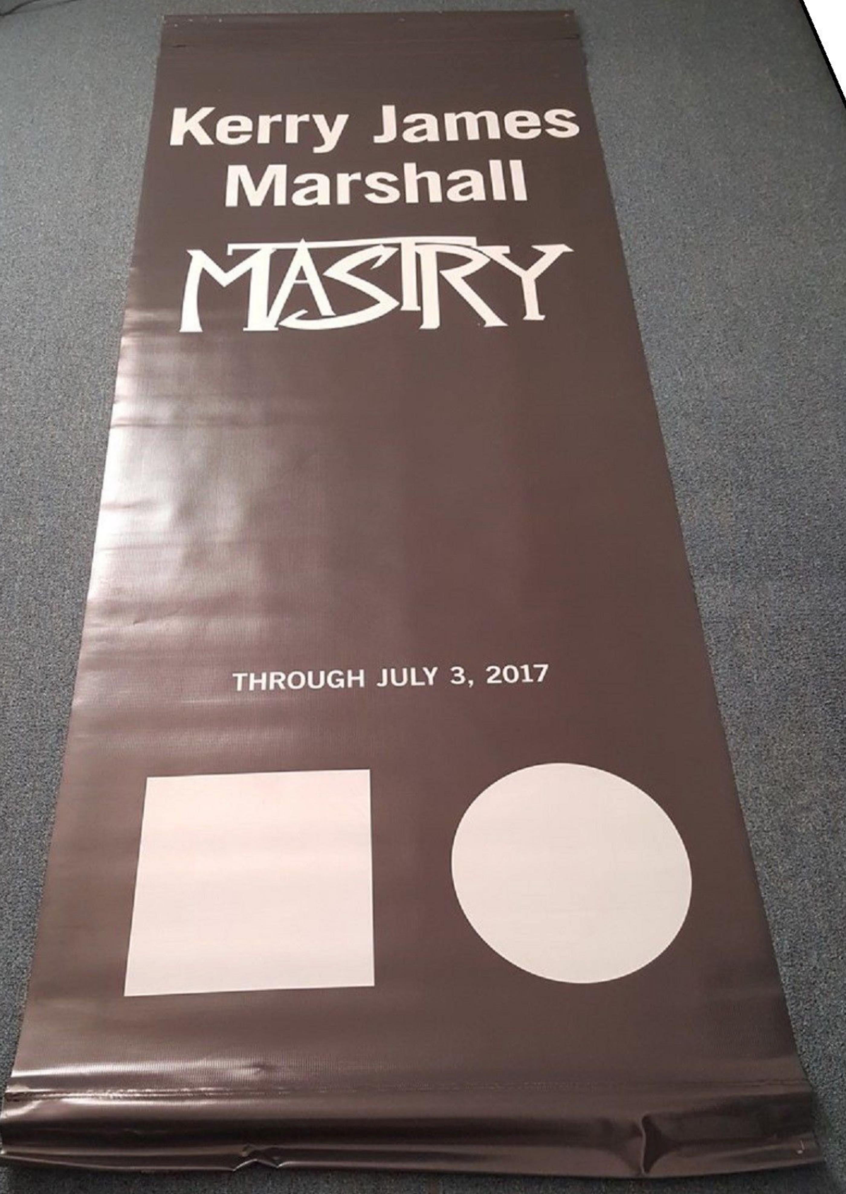 Kerry James Marshall
MOCA LA Street Banner (Museum of Contemporary Art, Los Angeles), 2017
Silkscreen on Vinyl
95 × 34 inches
Unframed
This large, banner is amazing and super dramatic as it's a silkscreen on thick vinyl that makes quite the