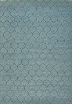 Kerry Joyce Handwoven Wool Teal Su Rug