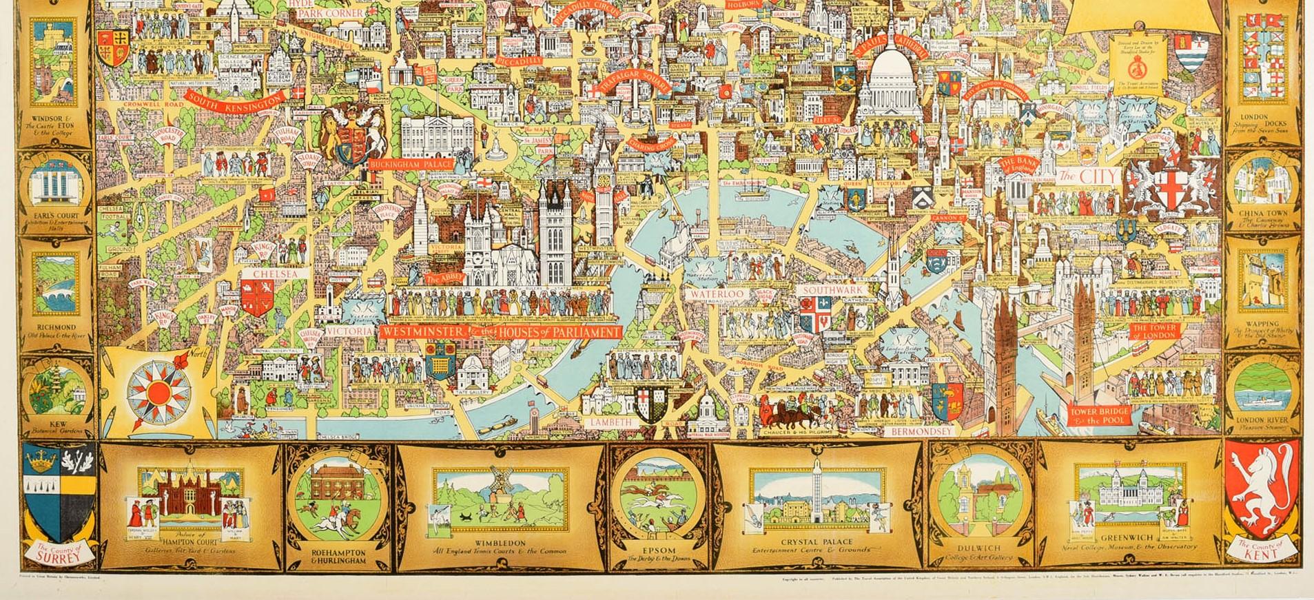 london poster map