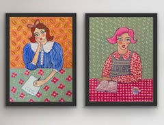 Daydream Believer & Once Upon a Time... , diptych, still-life, contemporary