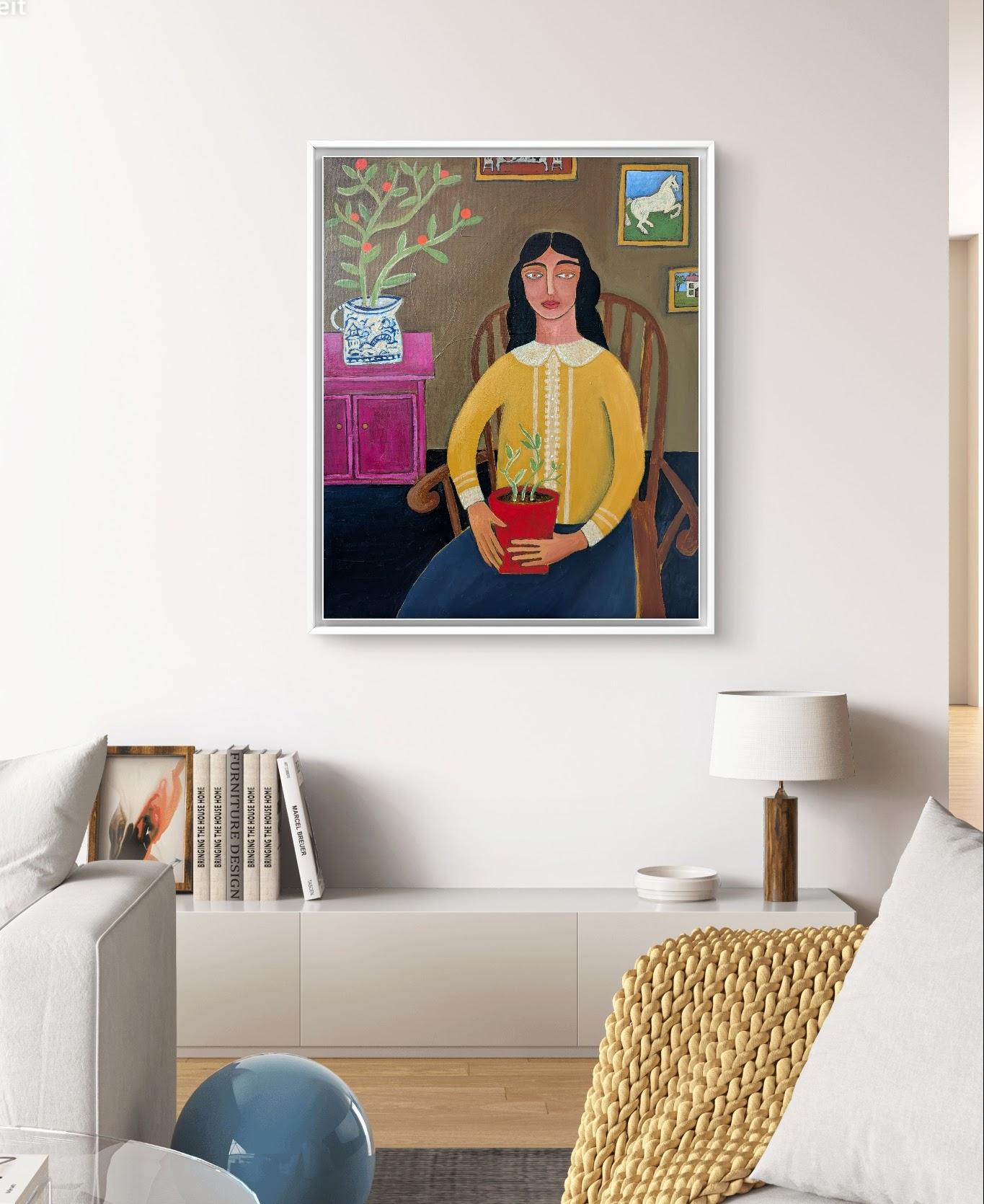Wachstum, Porträt, zeitgenössisch, Originalgemälde (Zeitgenössisch), Painting, von Kerry Louise Bennett